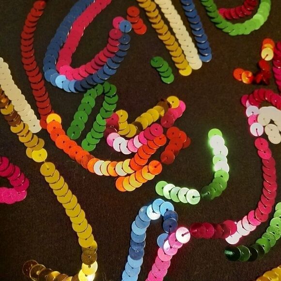 Vintage Sequined Pullover Shirt Size Small - Picture 2 of 7